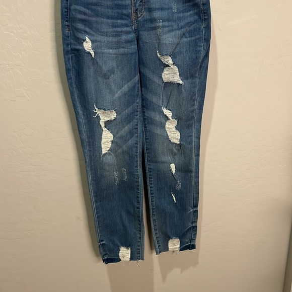 Jeans Women’s 0 24 High Rise Curvy Crop Distressed So Slim Skinny Vintage Fray - Picture 2 of 12